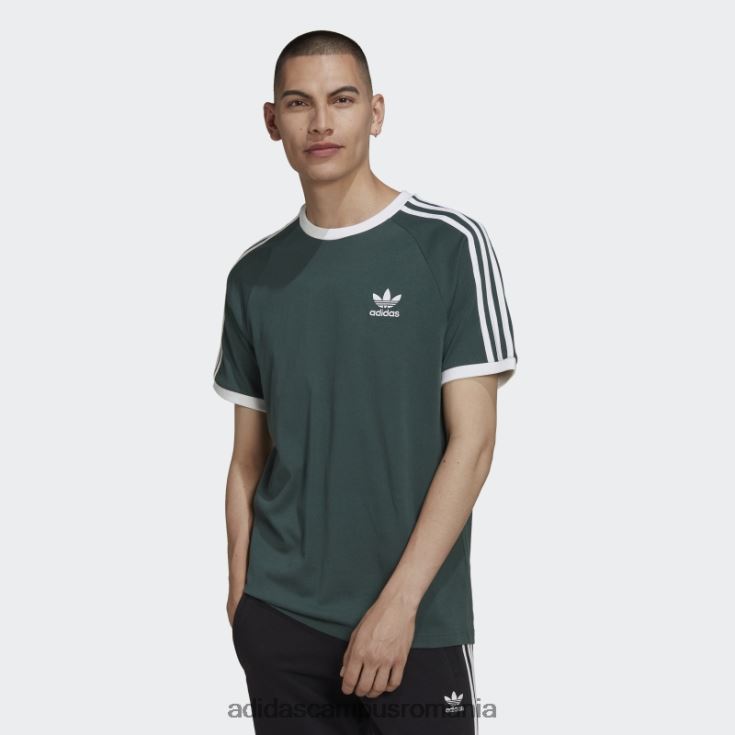 adidas campus romania Tricou adicolor classics 3 dungi verde mineral bărbați verde mineral J266N26763