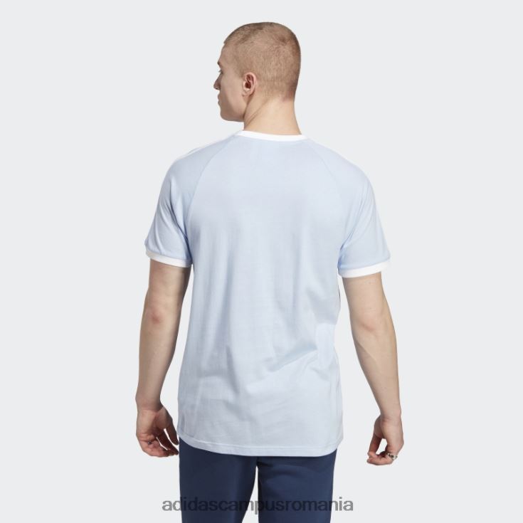 adidas campus romania Tricou adicolor classics cu 3 dungi albastru alba bărbați zori albastre J266N25737