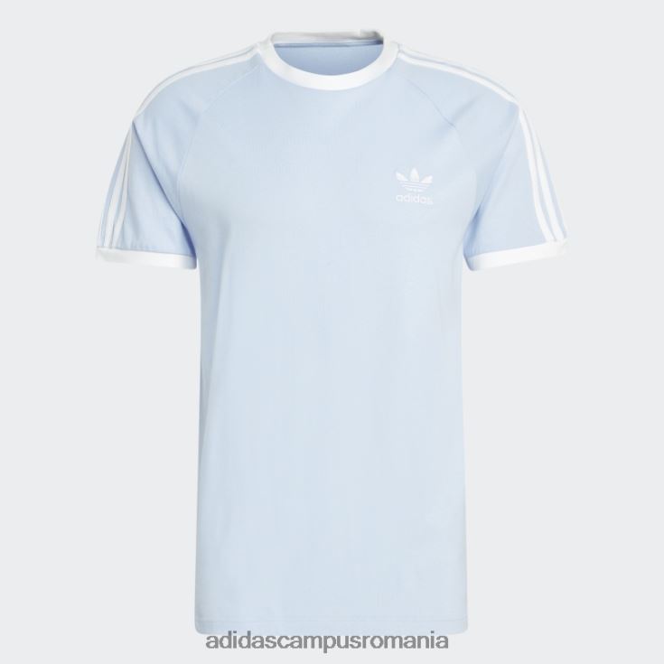 adidas campus romania Tricou adicolor classics cu 3 dungi albastru alba bărbați zori albastre J266N25737