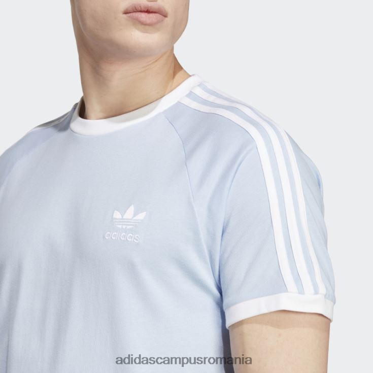 adidas campus romania Tricou adicolor classics cu 3 dungi albastru alba bărbați zori albastre J266N25737