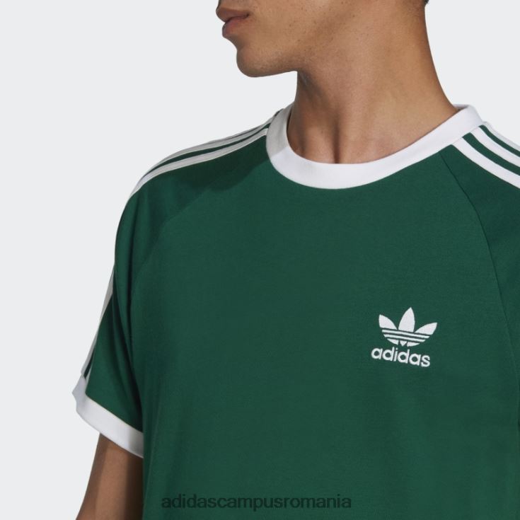adidas campus romania Tricou adicolor classics cu 3 dungi verde închis bărbați verde inchis J266N25869