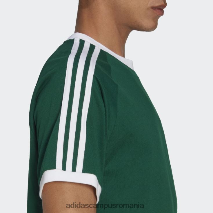 adidas campus romania Tricou adicolor classics cu 3 dungi verde închis bărbați verde inchis J266N25869