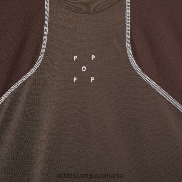 adidas campus romania Tricou adidas cu mânecă scurtă deepest earth pop tech bărbați cel mai adânc pământ/cauciuc/maro J266N21131