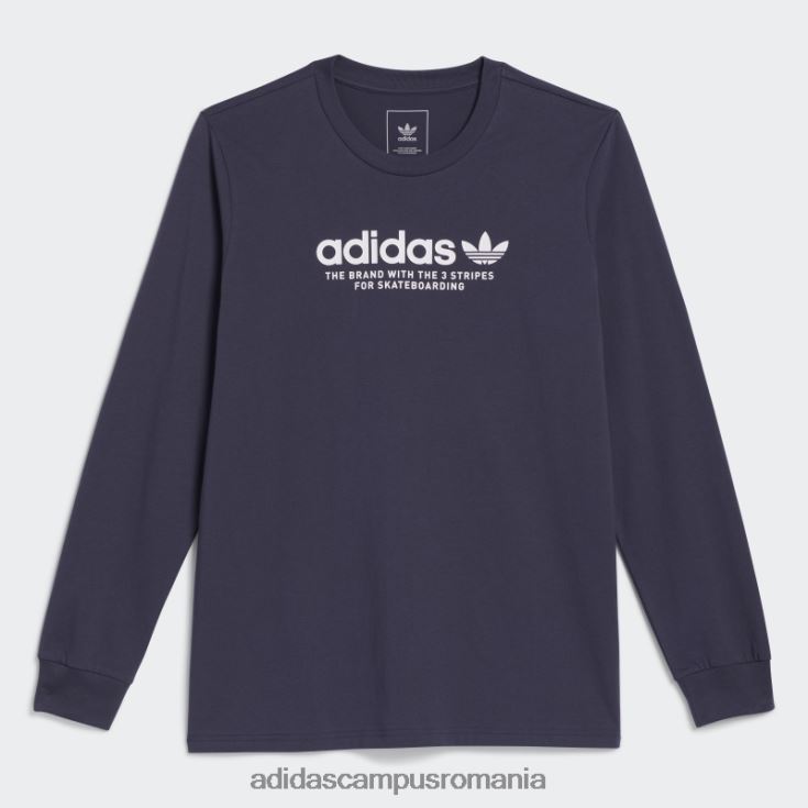 adidas campus romania Tricou cu logo skateboarding 4.0 cu mânecă lungă (gen neutru) bleumarin bărbați bleumarin/alb J266N21603