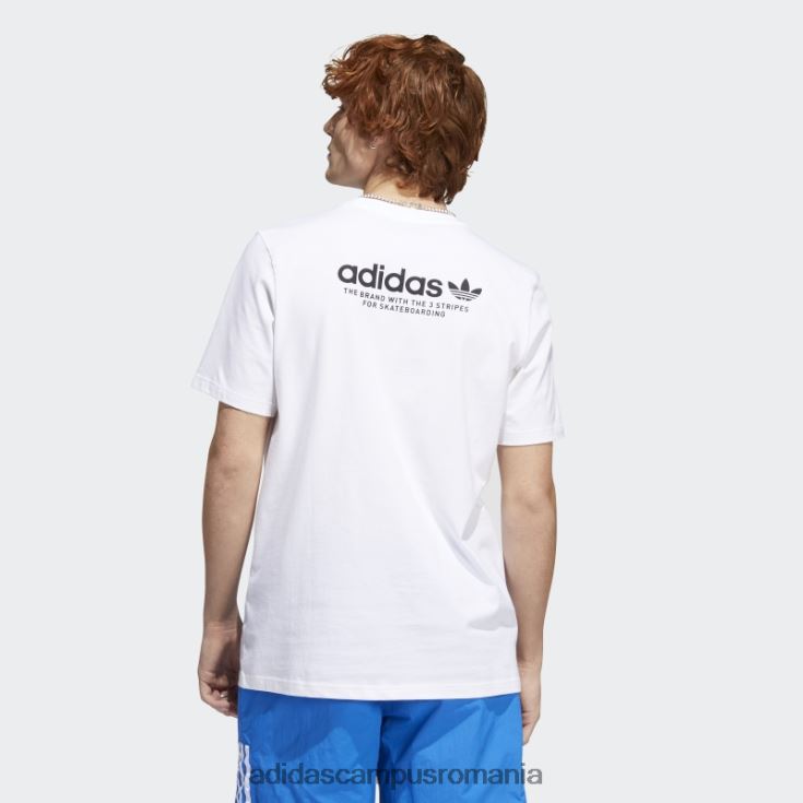 adidas campus romania Tricou cu logo skateboarding 4.0 (gen neutru) alb bărbați alb negru J266N25420