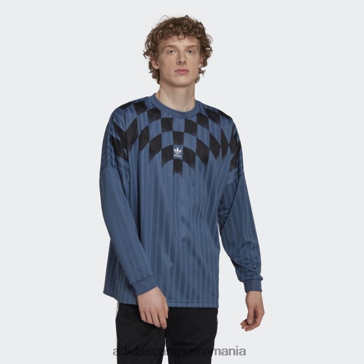 adidas campus romania Tricou cu mânecă lungă cu grafică Steel Rekive bărbați oţel J266N27282