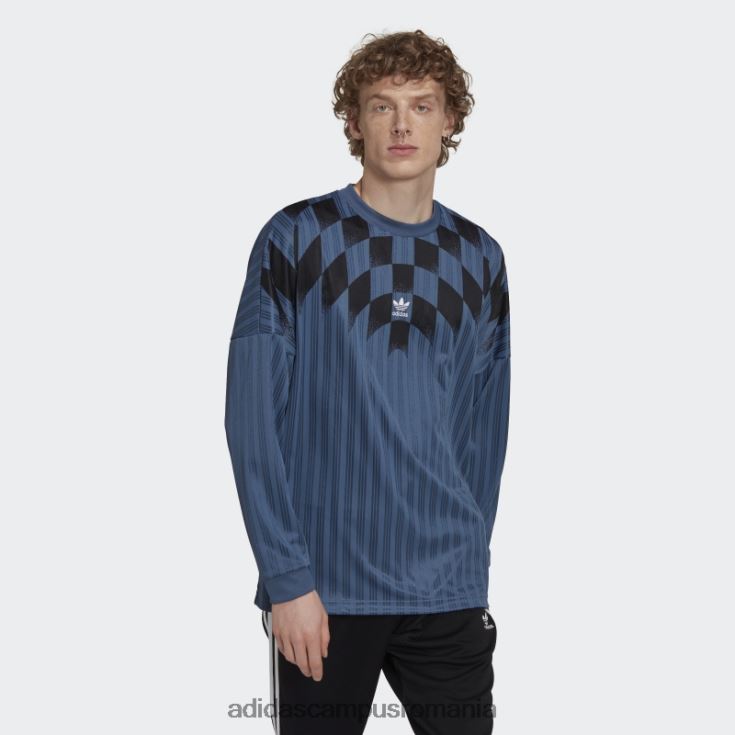 adidas campus romania Tricou cu mânecă lungă cu grafică Steel Rekive bărbați oţel J266N27282