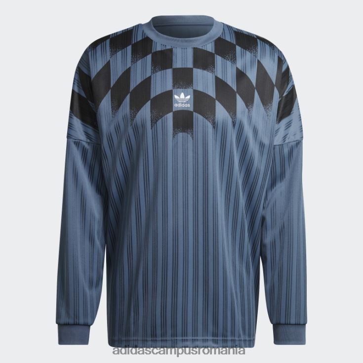 adidas campus romania Tricou cu mânecă lungă cu grafică Steel Rekive bărbați oţel J266N27282