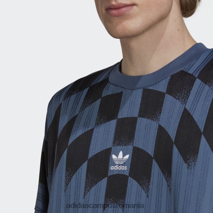 adidas campus romania Tricou cu mânecă lungă cu grafică Steel Rekive bărbați oţel J266N27282