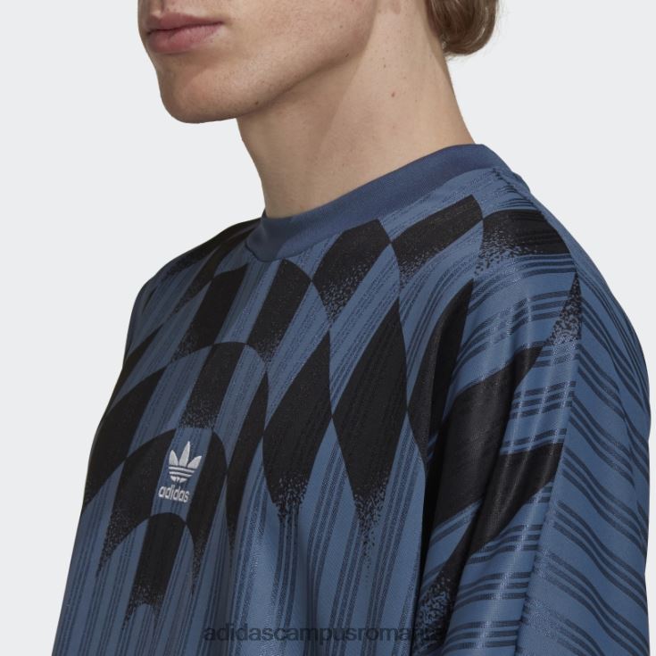 adidas campus romania Tricou cu mânecă lungă cu grafică Steel Rekive bărbați oţel J266N27282