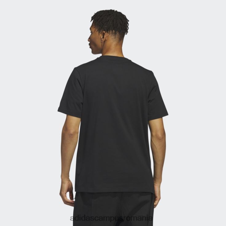 adidas campus romania Tricou negru adidas cu mânecă scurtă de la Daewon bărbați negru/roz fascicul/alb J266N25412
