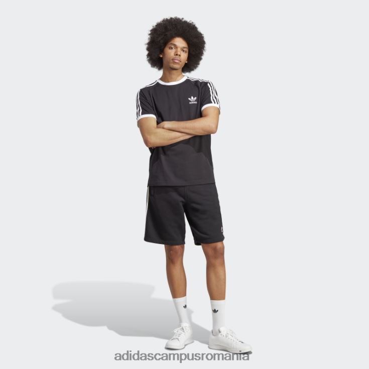 adidas campus romania Tricou negru cu 3 dungi adicolor classics bărbați negru J266N2890