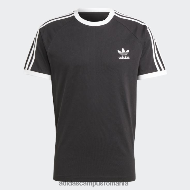adidas campus romania Tricou negru cu 3 dungi adicolor classics bărbați negru J266N2890