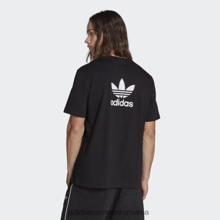 adidas campus romania Tricou trifoil boxy adicolor classics spate și față negru bărbați negru J266N2877