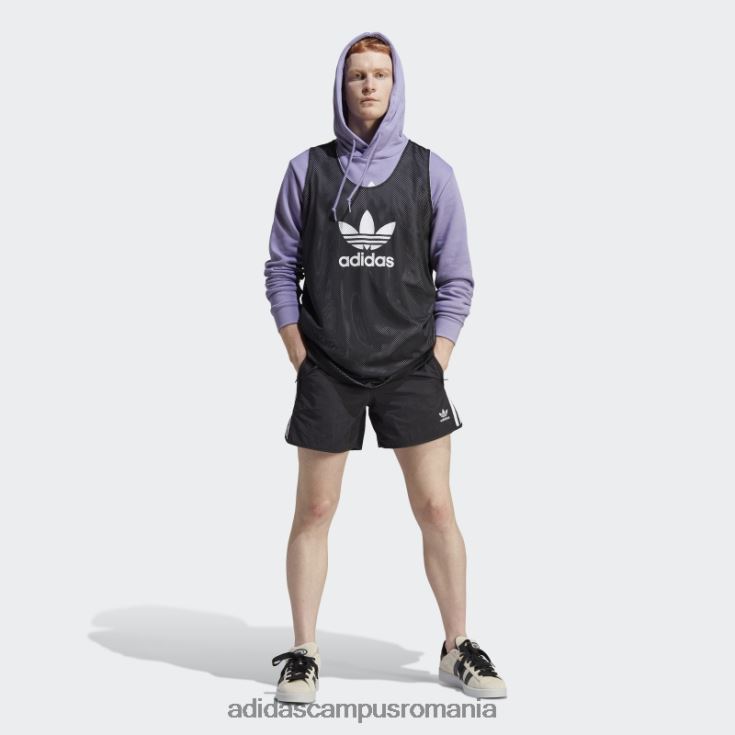 adidas campus romania Tricou trifoil de baschet adicolor classics alb bărbați alb negru J266N26288