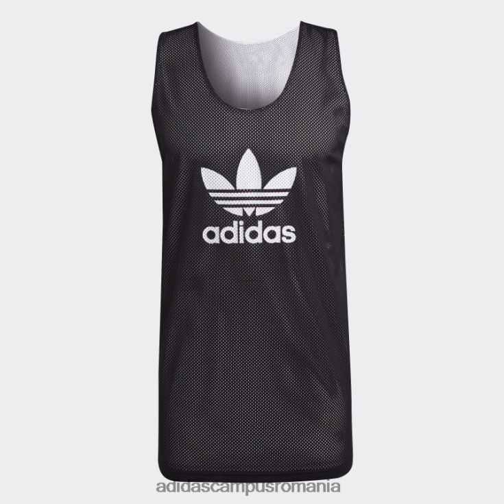 adidas campus romania Tricou trifoil de baschet adicolor classics alb bărbați alb negru J266N26288
