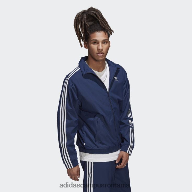 adidas campus romania adicolor classics lock-up trefoil track top night indigo bărbați indigo de noapte J266N27303