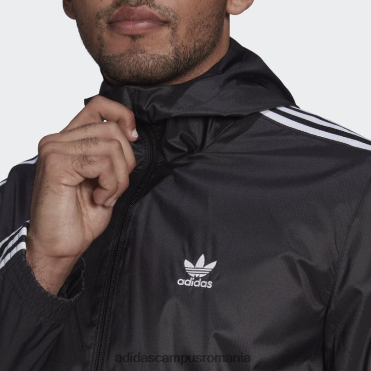 adidas campus romania adicolor classics lock up windbreaker negru adidas bărbați negru J266N25892