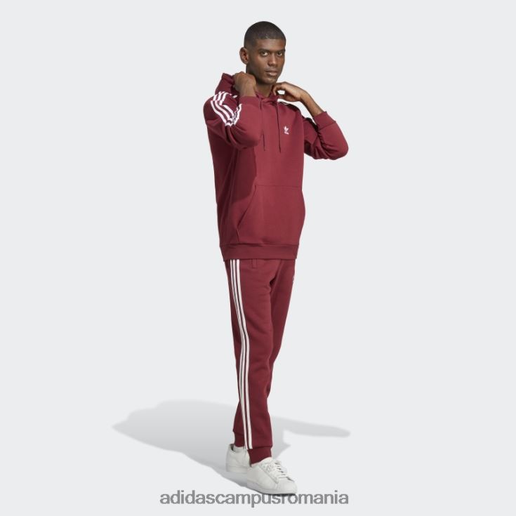 adidas campus romania adicolor classics pantaloni 3 dungi rosii bărbați roșu J266N25647