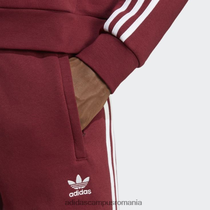 adidas campus romania adicolor classics pantaloni 3 dungi rosii bărbați roșu J266N25647