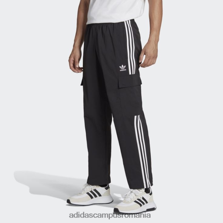 adidas campus romania adicolor classics pantaloni cargo cu 3 dungi negri adidas bărbați negru J266N26516