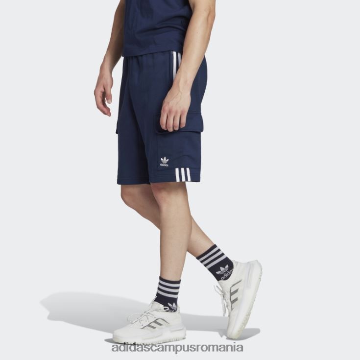 adidas campus romania adicolor classics pantaloni scurți cargo cu 3 dungi noapte indigo adidas bărbați indigo de noapte J266N25868