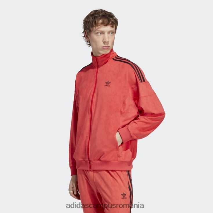 adidas campus romania adicolor classics plush track top roșu adidas bărbați roșu J266N214982