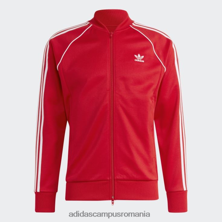 adidas campus romania adicolor classics sst track top scarlet bărbați stacojiu J266N213220