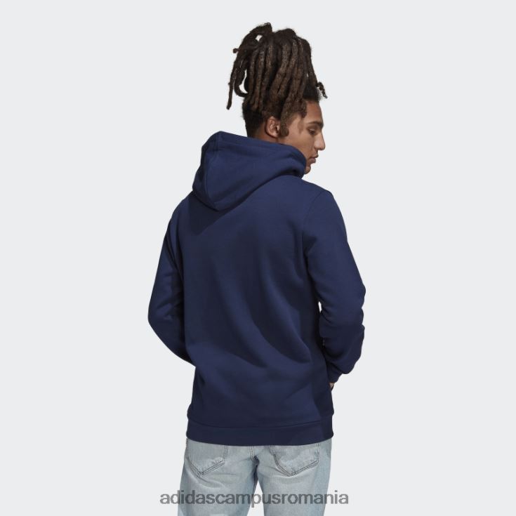 adidas campus romania adicolor classics trefoil hoodie night indigo adidas bărbați indigo de noapte J266N26918