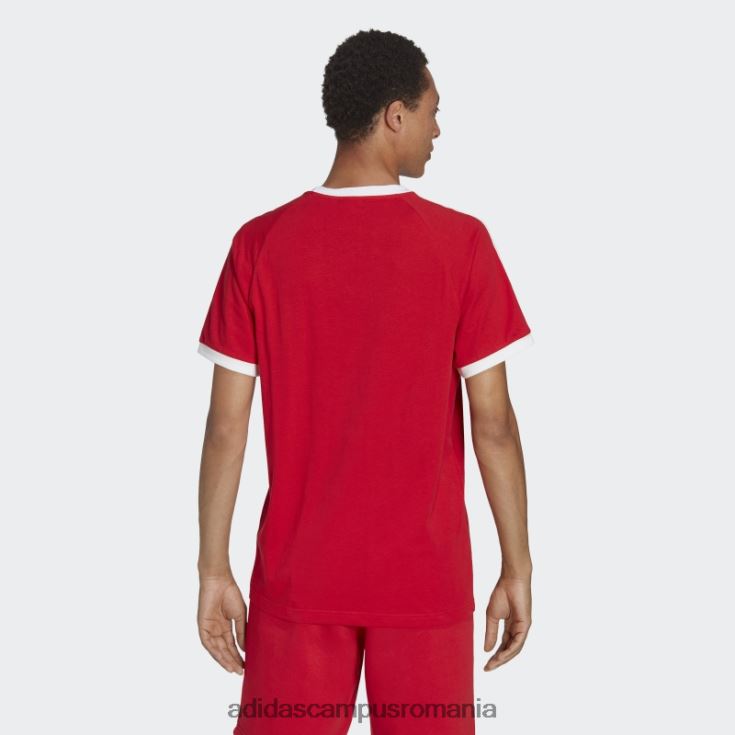adidas campus romania adicolor classics tricou stacojiu cu 3 dungi bărbați stacojiu J266N213237