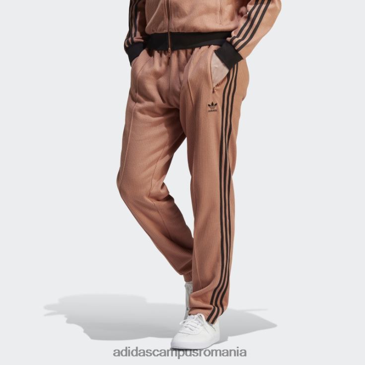 adidas campus romania adicolor classics waffle beckenbauer pantaloni de sport argila bărbați lut/negru J266N26079