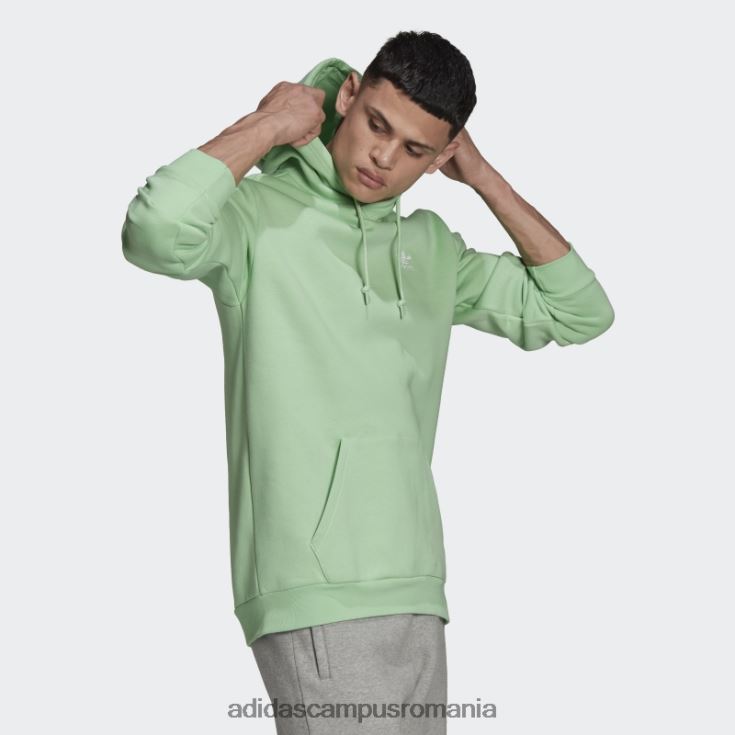 adidas campus romania adicolor essentials trefoil hoodie glory mint bărbați mentă de glorie J266N27004