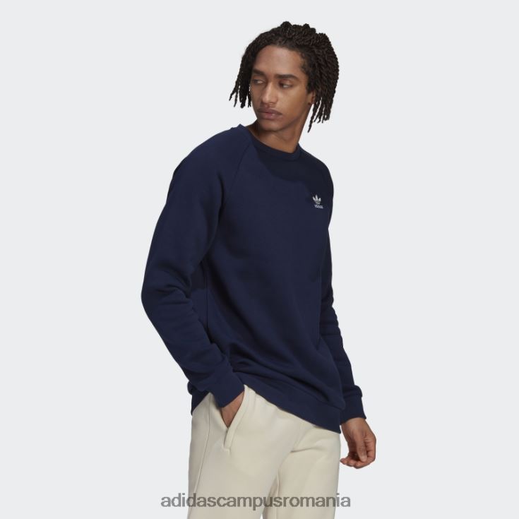 adidas campus romania adicolor essentials trifoil hanorac crewneck night indigo adidas bărbați indigo de noapte J266N26774