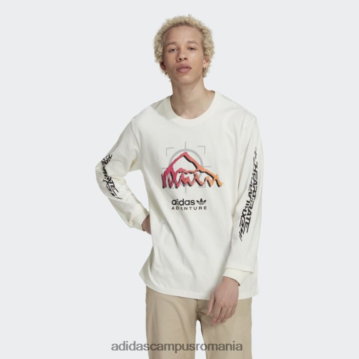 adidas campus romania adventure ride top cu maneci lungi fashion alb bărbați alb J266N214822