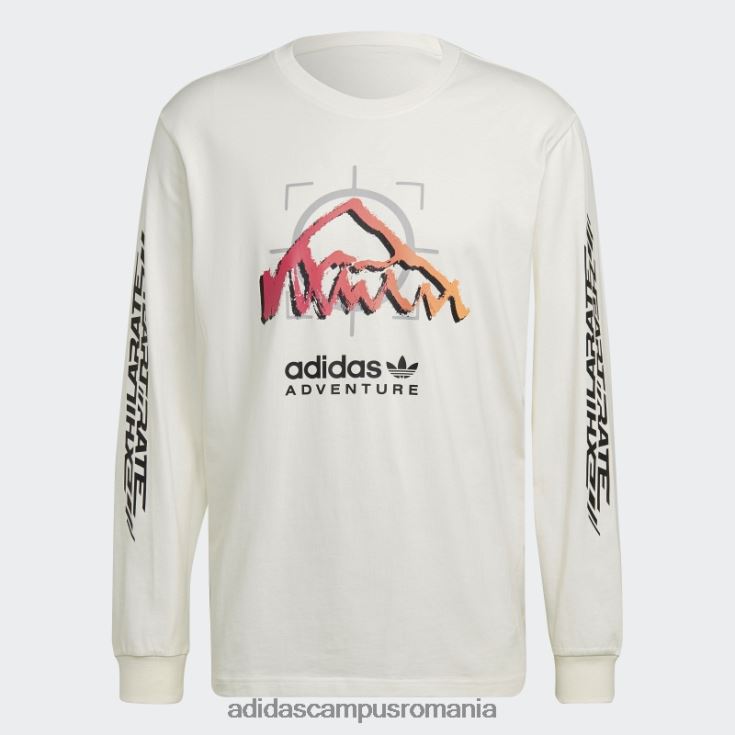 adidas campus romania adventure ride top cu maneci lungi fashion alb bărbați alb J266N214822