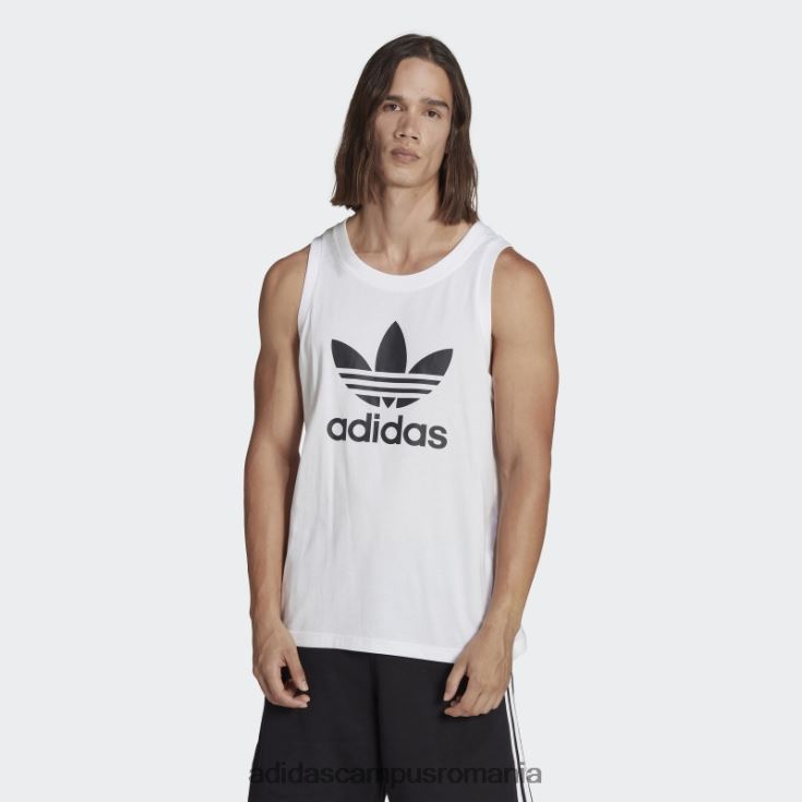 adidas campus romania alb adicolor classics trifoil tank top adidas bărbați alb J266N25445
