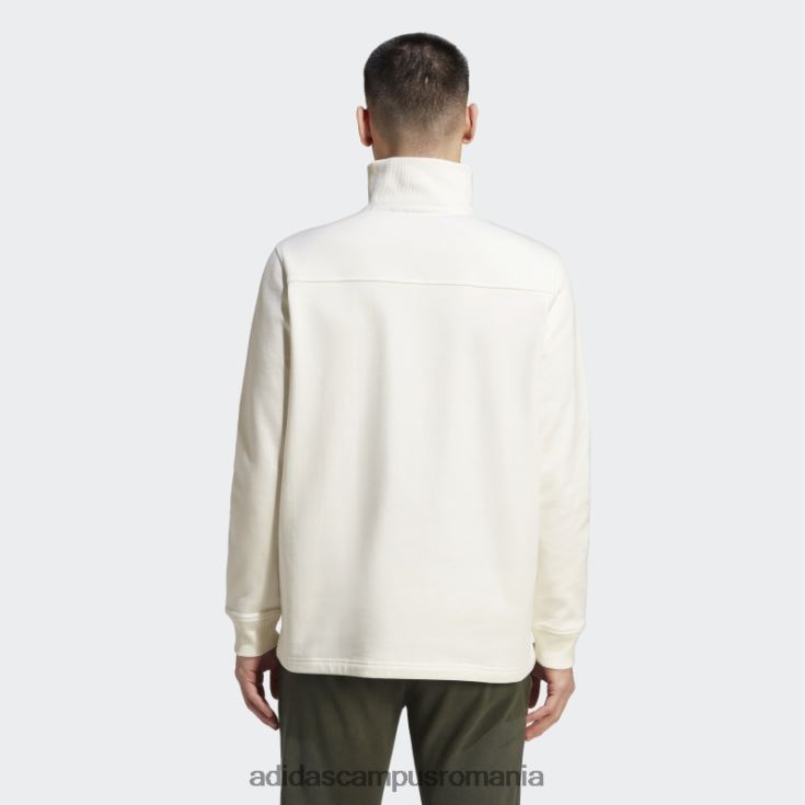 adidas campus romania alb bellshill jumătate fermoar bărbați alb J266N26790