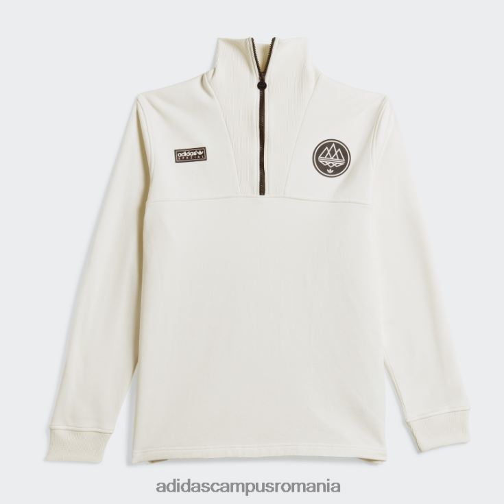 adidas campus romania alb bellshill jumătate fermoar bărbați alb J266N26790