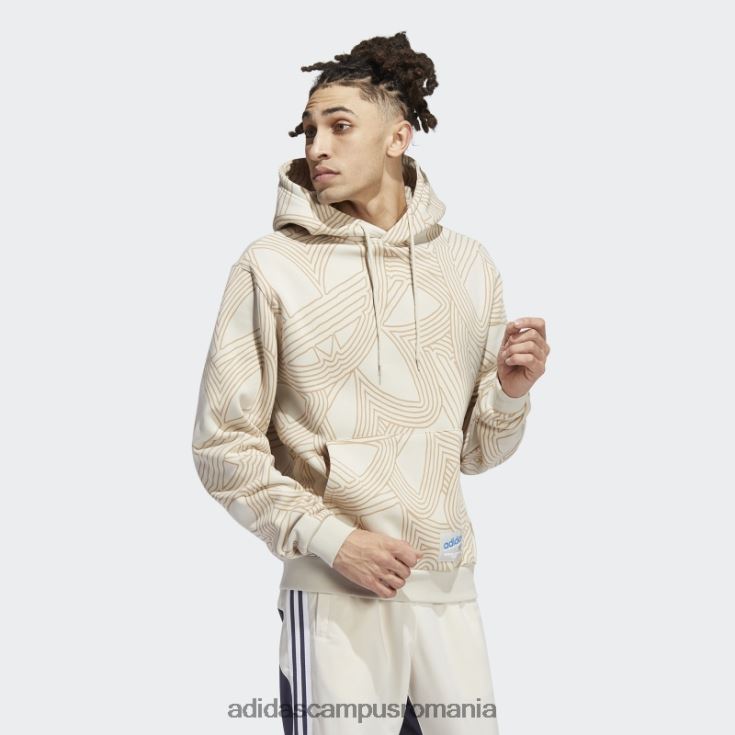 adidas campus romania aluminiu original athletic club allover print hanora adidas bărbați aluminiu/papură albastră J266N214871
