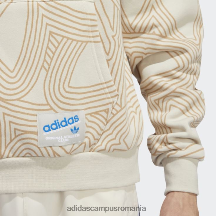 adidas campus romania aluminiu original athletic club allover print hanora adidas bărbați aluminiu/papură albastră J266N214871