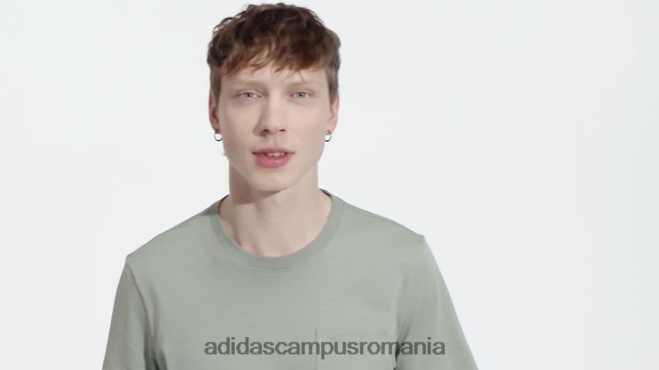 adidas campus romania argintiu verde essentials+ realizat cu tricou adidas din cânepă bărbați verde argintiu J266N214517