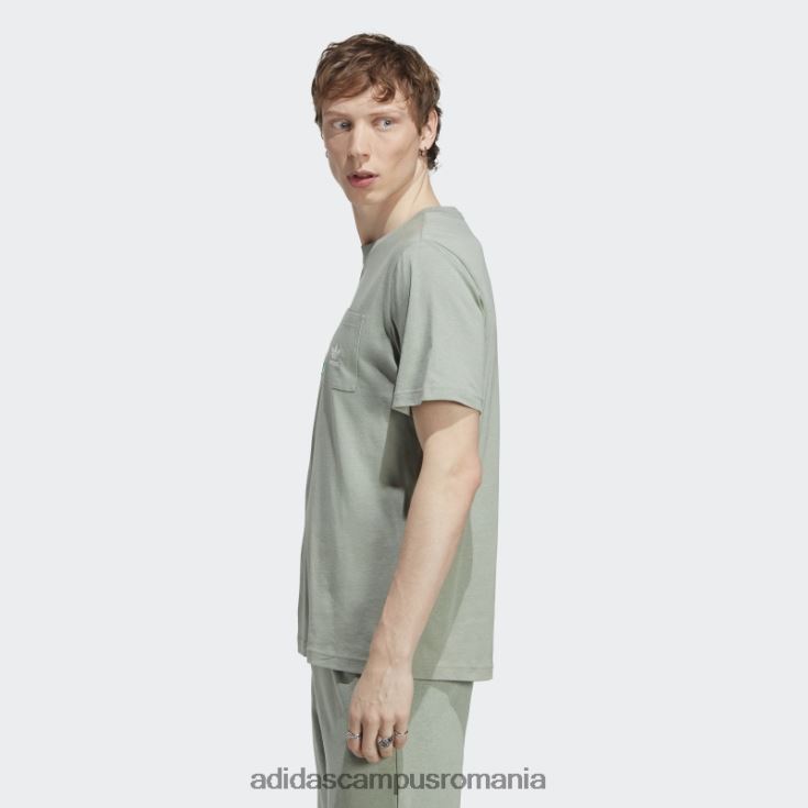 adidas campus romania argintiu verde essentials+ realizat cu tricou adidas din cânepă bărbați verde argintiu J266N214517
