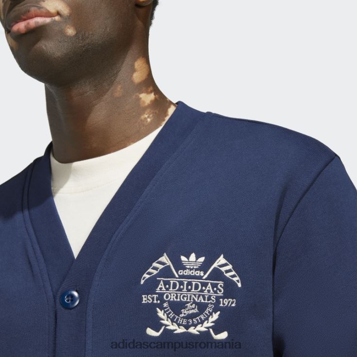 adidas campus romania arhivă grafică de modă cardigan noapte indigo bărbați indigo de noapte J266N25443