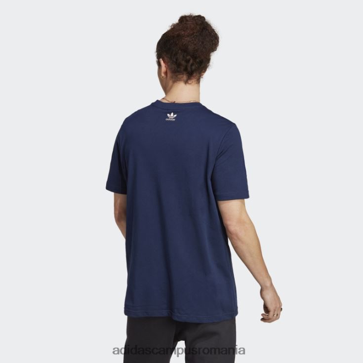 adidas campus romania arhivă grafică tricou noapte indigo bărbați indigo de noapte J266N215211