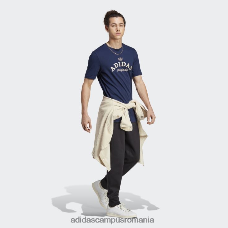 adidas campus romania arhivă grafică tricou noapte indigo bărbați indigo de noapte J266N215211