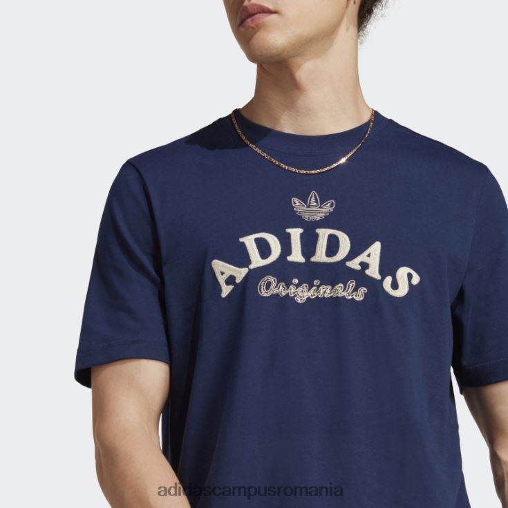 adidas campus romania arhivă grafică tricou noapte indigo bărbați indigo de noapte J266N215211
