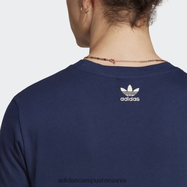 adidas campus romania arhivă grafică tricou noapte indigo bărbați indigo de noapte J266N215211