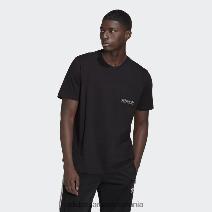 adidas campus romania aventura făcut pentru a fi refăcut tee black fashion bărbați negru J266N21525