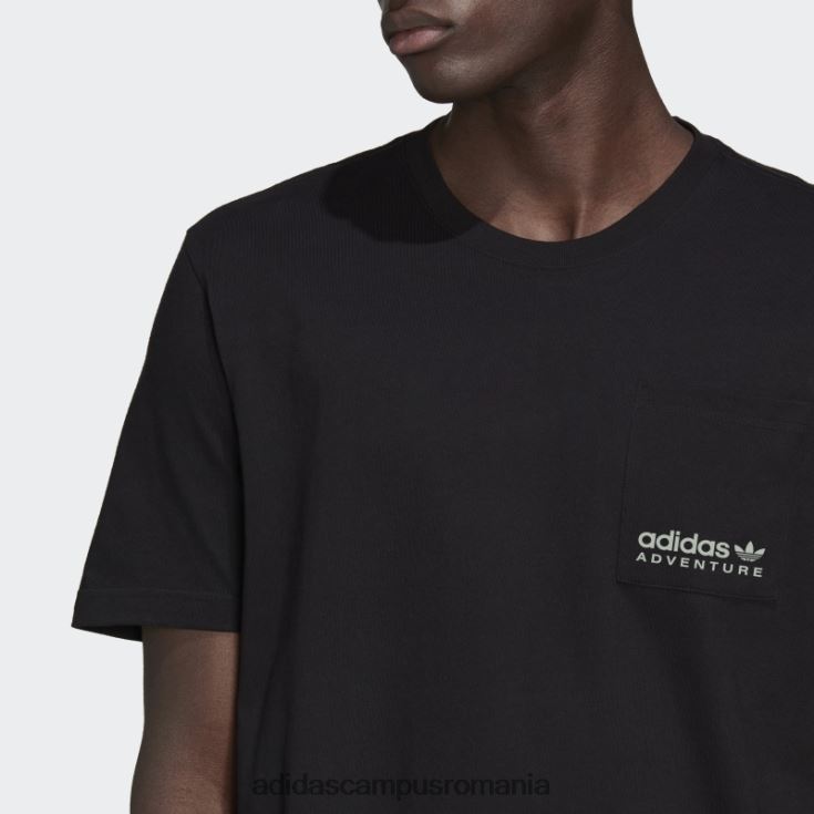 adidas campus romania aventura făcut pentru a fi refăcut tee black fashion bărbați negru J266N21525