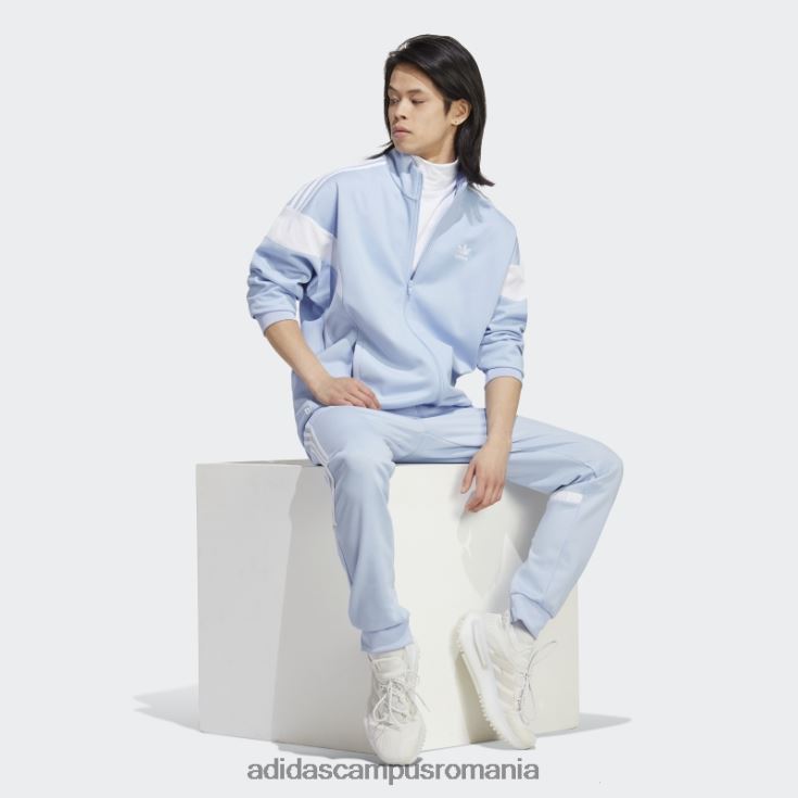 adidas campus romania blue Dawn adicolor classics cut line jachetă de sport bărbați zori albastre J266N26689